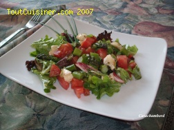 Salade tiède aux asperges Salade tiède aux asperges